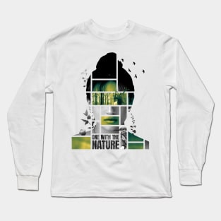 Minimalistic Abstract Nature Woman Long Sleeve T-Shirt